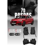 Stiloto Cupra Leon (2020 ve Sonrası) 7d Deri Havuzlu Oto Paspas | Tam Koruma,araca Özel & Hızlı Montaj - Siyah
