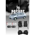 Stiloto Honda City (2005-2009) 7d Deri Havuzlu Oto Paspas | Tam Koruma,araca Özel & Hızlı Montaj - Siyah