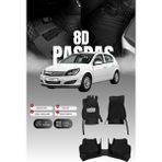 Stiloto Opel Astra H Hatchback (2004–2010) 8d Deri Havuzlu Oto Paspas | Tam Koruma & Hızlı Montaj - Siyah