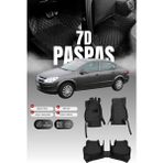 Stiloto Opel Astra H Sedan (2004-2010) 7d Deri Havuzlu Oto Paspas | Tam Koruma & Hızlı Montaj - Siyah
