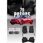 Stiloto Opel Corsa F (2019 ve Sonrası) 7d Deri Havuzlu Oto Paspas | Tam Koruma,araca Özel & Hızlı Montaj - Siyah
