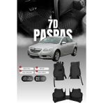Stiloto Opel Insignia (2008-2017) 7d Deri Havuzlu Oto Paspas | Tam Koruma,araca Özel Kesim & Hızlı Montaj - Siyah