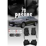 Stiloto Opel Insignia (2017-2022) 7d Deri Havuzlu Oto Paspas | Tam Koruma,araca Özel Kesim & Hızlı Montaj - Siyah