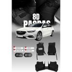 Stiloto Opel Insignia (2017-2022) 8d Deri Havuzlu Oto Paspas | Tam Koruma,araca Özel Kesim & Hızlı Montaj - Siyah