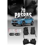 Stiloto Peugeot 3008 Mild-Hibrit (2024 ve Sonrası) 7d Deri Havuzlu Oto Paspas | Tam Koruma & Hızlı Montaj - Siyah