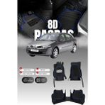 Stiloto Renault Megane 2 (2003-2009) 8d Deri Havuzlu Oto Paspas Su Geçirmez Kolay Temizlenebilir 3 Parça