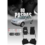 Stiloto Volkswagen Golf 4 (1998-2004) 8d Deri Havuzlu Oto Paspas | Tam Koruma,araca Özel & Hızlı Montaj - Siyah