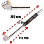 Stilson Iki Taraflı Lastik Teker Şişirme Hava Jakı Lastik Tamir Ar 1/4" Çift Ayak Krom Kaplama Hava Jakı