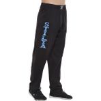 Stilya Erkek Eşofman Altı Rahat Düz Kesim, Pamuklu Body Pantolon - 2XL - Siyah