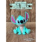 Stitch 9,5 cm Figür Oyuncak Anahtarlık Charm Çanta - Su Yeşili