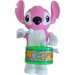 Stitch Kurmalı - Davul Trampet Çalan Oyuncak - Pembe