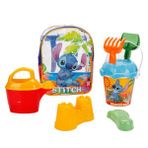 Stitch Resimli Sırt Çantası Plaj Seti - Mavi Çanta