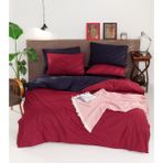 Stk Nevresim Takımı Çift Kişilik Çiftyönlü Bordo+Lacivert - 200 x 220 cm