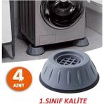 Stlıfe Gri Silikon Tabanlı Ses Azaltıcı Ayaklık 4 Adet Çamaşır Makinesi ve Kurutma Makineleri