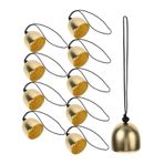 STOBOK 10 Adet Rüzgar Çanı Kapı Zilleri Metal İnek Çanı Noel Koyun Zili Dekoratif Zil Süsleri Vintage Jingle Bell Noel Ağacı Asılı Ziller