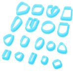 STOBOK 18Pcs Polymer Clay Cutters Plastic Clay Cutters DIY Clay Cutters for DIY Earrings Making Tools Accessories, Blue