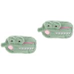 STOBOK 2 Adet Peluş Kalem Kutusu Öğrenci Kırtasiye Çantası Peluş Hayvanlar Kalem Kutusu Peluş Hayvan Kalem Kutusu Karikatür Kalem Çantası Peluş Kırtasiye Çantası Kadife Kıllı Kalemlik