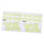 STOBOK 2 Sayfa Ok Çıkartmaları Yapışkan Marka Oklar Çıkartması Oksuz Mağaza Tabelası Çıkarılabilir Duvar Çıkartmaları Kat Okları Çıkartmaları Işaret Çıkartması Pvc Zemin Büyük Çıkartma