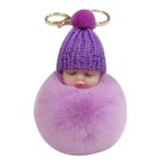 STOBOK 5 Adet Peluş Bebek Anahtarlık Tüylü Anahtarlık Komik Gençler Anahtarlık Çanta Takılar Ponpon Kürk Anahtarlık Puf Tılsımı Gidiş Anahtarlık Çanta Kolye Allık Puf Topu Cazibe