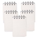 STOBOK 5 Adet Taşınabilir Gevşek Bobin Defter Not Defteri Mini Karalama Defteri Basit Not Defterleri Kendin Yap Boş Sayfalar Öğrenciler İçin Klasör Halkası