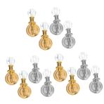 STOBOK 6 Çift Dollhouse Kristal Duvar Lambası Modeli Duvar Aplik Oyuncak Mini Sonrası Sokak Lambaları Küçük Duvar Lambası Oyuncak Ev Duvar ışıkları Neden Olmuş Ob11 Alaşım Tavan Lambası