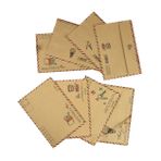 STOBOK Davetiye Zarfları Seti 8li Kağıt Zarflar Retro Stil Kırtasiye Seti Zarf Kart Postalama İçin Pratik Çekici
