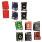 STOBOK Dekorasyon 12 Cep Klasikleri Minyatür Kitaplar Mini Kitap Süsleme Küçük Kitaplar ı Mobilya Kitap Aksesuarları Sahte Kitap Dekorasyonu Oyuncak Bebek Evi Not Defteri