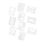 STOBOK Düğün Dekoru 10 Yaprak Süslemeleri Mektup Stencil Çiçek Modeli Ayçiçeği Kabartmalı Tuval Malzeme Mektup Mandala Stencil Duvar Tablosu Şablon Sarf Malzemeleri Çiçek Stencil Şablon