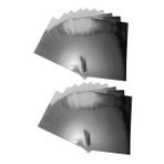 STOBOK El Yapımı Kağıt Kare Origami Kağıdı 20 Sayfa Gümüş Aynalı Kart Stok Scrapbooking için