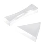 STOBOK Gözlük 2 Adet Lens Cam Mercek Fotoğraf Prizması Kristal Fotoğrafçılık Prizması Deney Öğretim Prizması Göz Aynası Bilim Kiti Fiyat Üçgen Oyuncak Bardak Büyüteç Gözlük