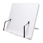 STOBOK kitap altlığı kitap okuyucu standı sunum standı şövale standı Kitap Sahipleri kitap tutucu kitap standı ahşap kitaplık mutfak kitaplığı Kitap Sahibi Stand ders kitabı standı beyaz
