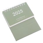 STOBOK Küçük Masa Takvimi Temmuz 2024 - Aralık 2025. Ayakta Açılır Kapanır Masaüstü Aylık Takvim Ofiste Kolay Planlama için Evde Yeşil