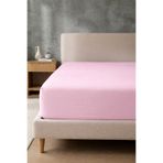 Stock Home %100 Pamuk Penye Lastikli Çarşaf | 100x200 cm | Tek Kişilik | Toz Pembe