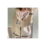 StockCase Y2k Taylor Swift Cardigan Oversize Örme Yumuşak Örgü Bej Hırka