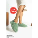 STOCON Kadın Lastikli Kaymaz Taban Peluş Ev Botu Panduf Kadın Panduf Ev Botu Ev Ayakkabısı STC419