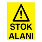 Stok Alanı Uyarı Tabelası - 20x30 Alüminyum Kompozit Panel - İRD1