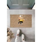 Stok Shoper Dijital Baskı Yeşil Dış ve Iç Mekan Doğal Taş Desen Kapı Önü Paspası - 60 x 40 cm - Renkli