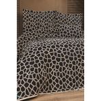 Stone 4 Parça Yatak Örtüsü 240X260 Siyah Cappucino - Siyah - Cappuccino - 240 x 260 cm