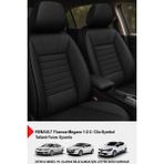 Stone Deri Oto Koltuk Kılıfı (Renault Fluence-Megan1-2-3-Clio-Symbol-Tailant-Toros Uyumlu) - Siyah