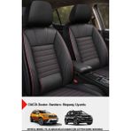 Stone Deri Oto Koltuk Koltuk Kılıfı-(Dacia Sandero-Stepway-Duster Uyumlu) - Kırmızı