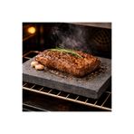 STONE EDITION %100 Doğal Bazalt | Steak Pişirme Taşı | Mangal Taşı | Fırın Taşı | 30x40x2 cm
