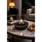 STONE EDITION KAHVERENGİ BACASIZ BETON MASAÜSTÜ ŞÖMİNE KOKUSUZ, DUMANSIZ %100 GÜVENLİ | 1 LİTRE YAKITI HEDİYELİ