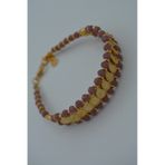 Stoneage Altın Kaplama Çek Kristali Bileklik