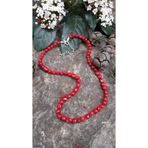 STONEAGE JEWELLERY Bayan Kolye Kırmızı Mercan