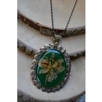 Stoneage Jewellery Gerçek Çiçeklerden Tasarım Bayan Kolye