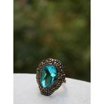 Stoneage Jewellery Kristal Taşlı El Yapımı Yüzük