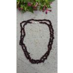 Stoneage Jewellery Lal Doğal Taş Çift Sıra Bayan Uzun Kolye
