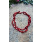 Stoneage Jewellery Mercan Doğal Taş Hem Kısa Hem Uzun Bayan Kolye