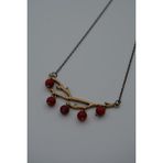 Stoneage Mercan Taşlı Ağaç Dalı Kolye