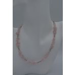 STONEAGE PEMBE KUVARS AŞK TAŞI KOLYE